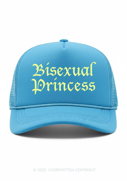 Bisexual Princess Pride Y2K Trucker Hat Cherrykitten