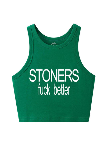 Stoners Fxxk Better Y2K Crop Tank Top Cherrykitten