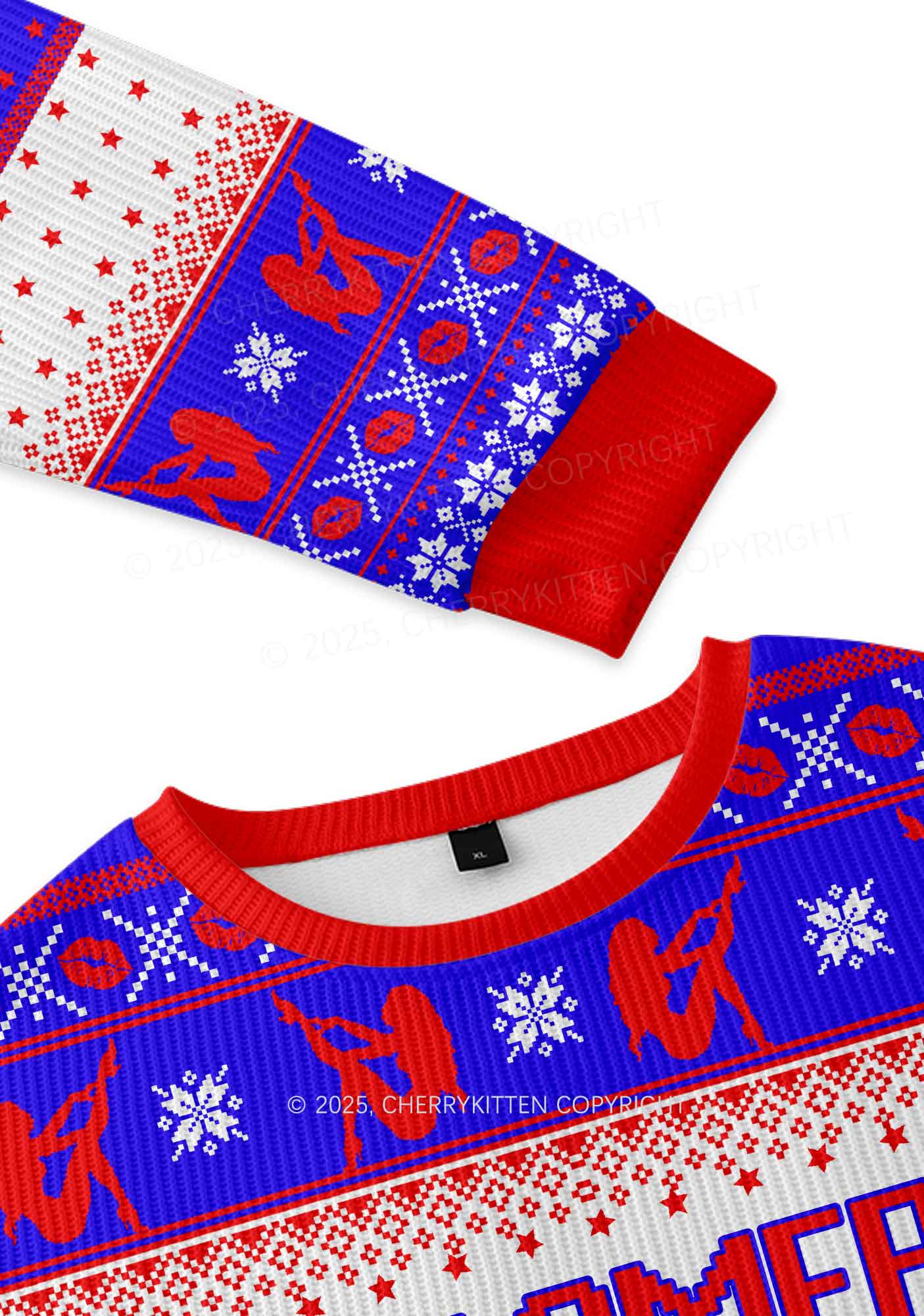 Make America Great Again Y2K Christmas Knit Sweatshirt Cherrykitten