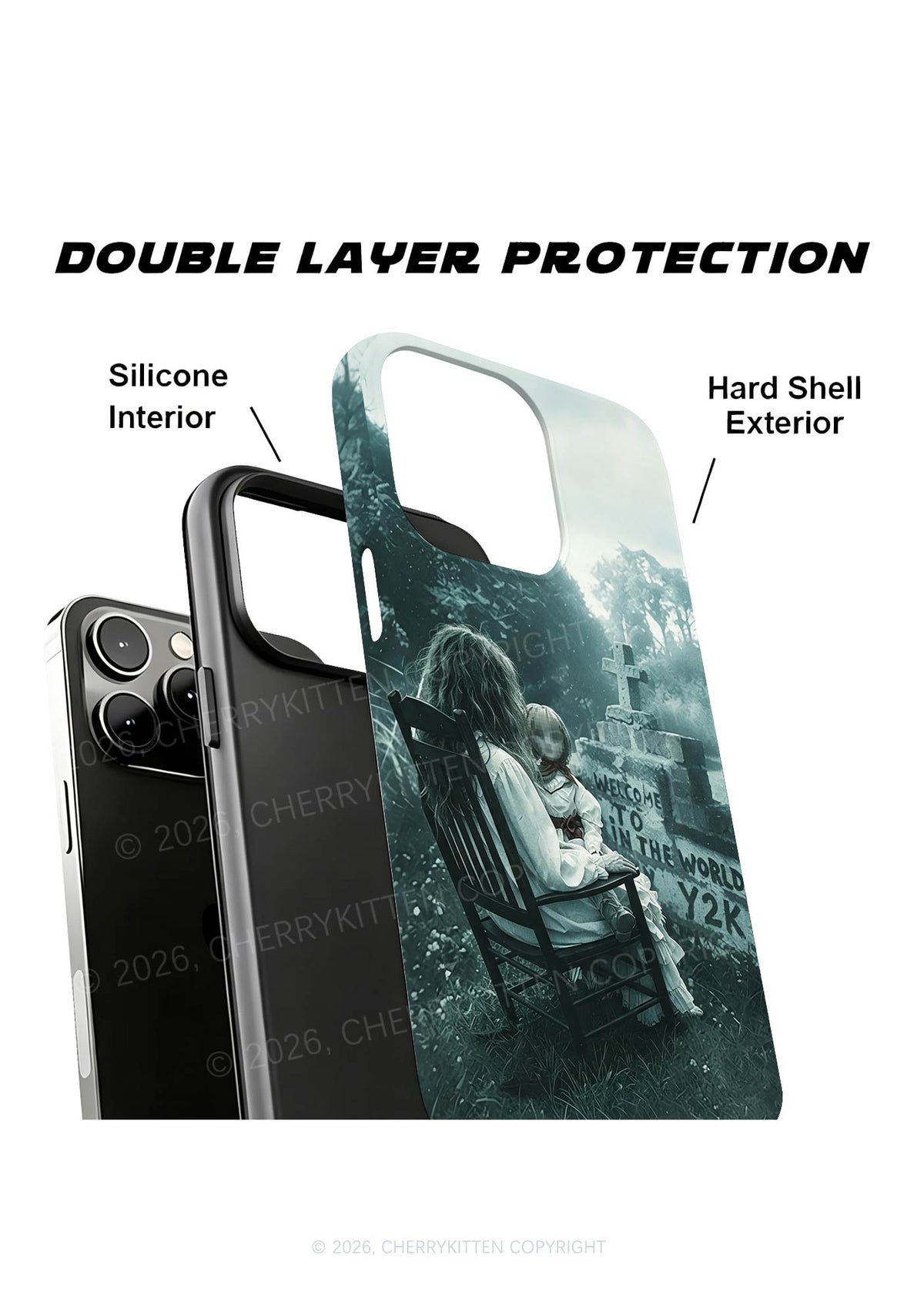 Halloween Graveyard Doll Y2K Phone Case Cherrykitten