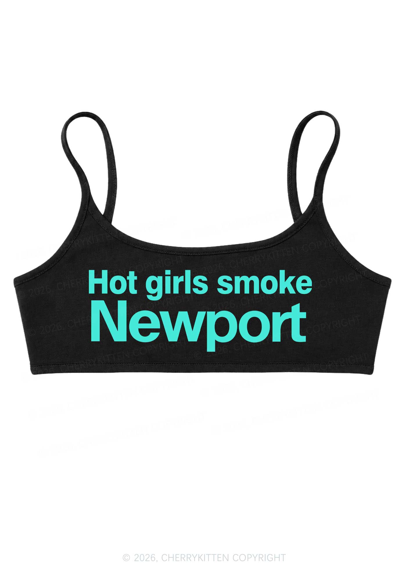 Hot Girls Smoke Y2K Super Crop Cami Cherrykitten