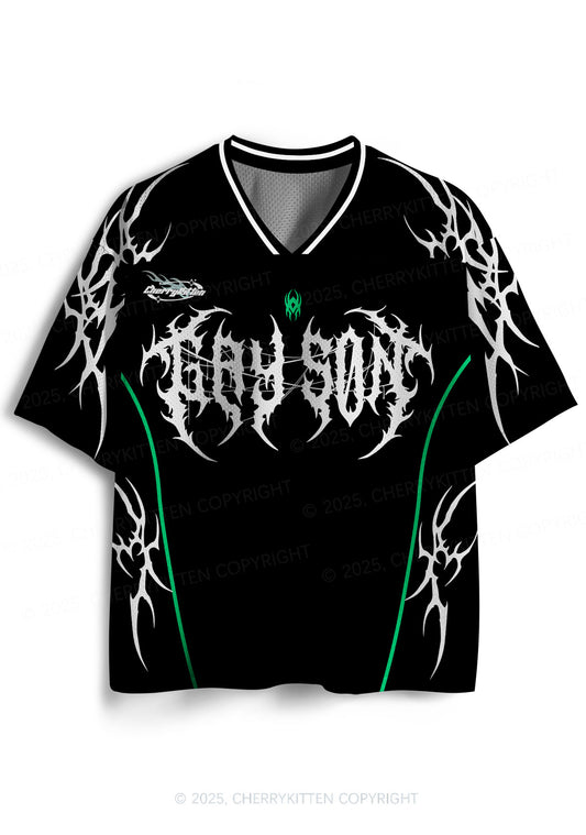 Custom Black Gay Son Pride Y2K Sport Jersey Shirts Cherrykitten
