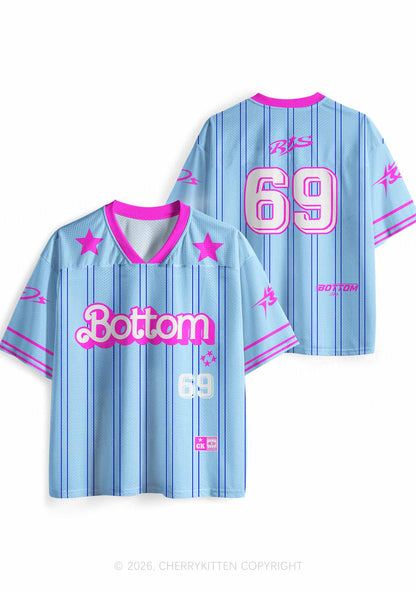 Blue Bottom Pride Y2K Sport Jersey Shirts Cherrykitten