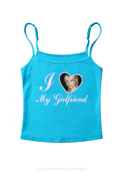 Custom Heart My Bf GF Y2K Spaghetti Strap Cami Cherrykitten