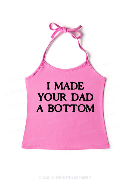 Made Your Dad Bottom Pride Y2K Halter Neck Cami Cherrykitten