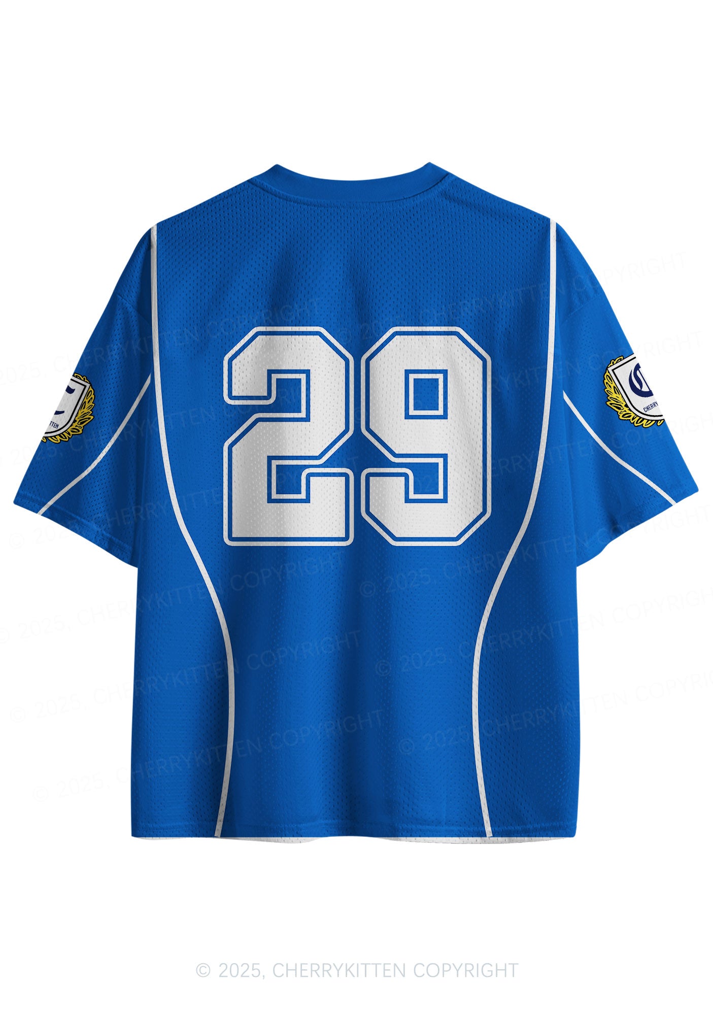 Custom Blue Dont Play Techno Y2K Sport Jersey Shirts Cherrykitten