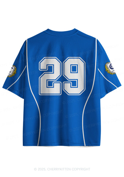 Custom Blue Dont Play Techno Y2K Sport Jersey Shirts Cherrykitten