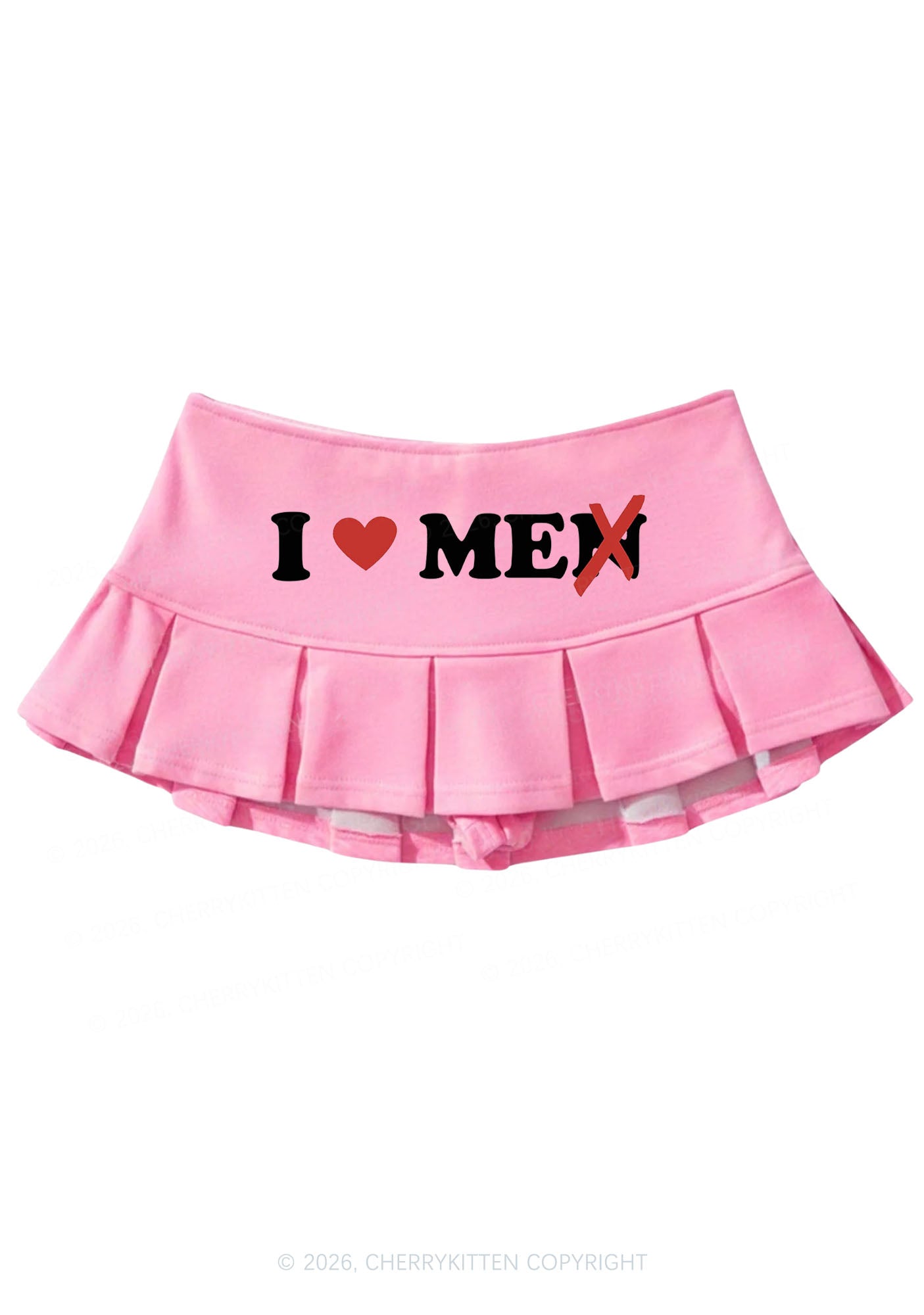 Love Me Not Men Y2K Mini Pleated Skirts Cherrykitten