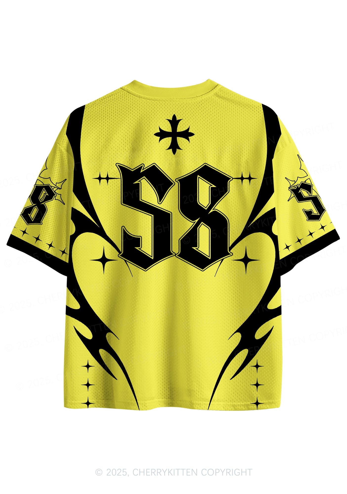 Custom Bright Yellow Cxxt Y2K Sport Jersey Shirts Cherrykitten