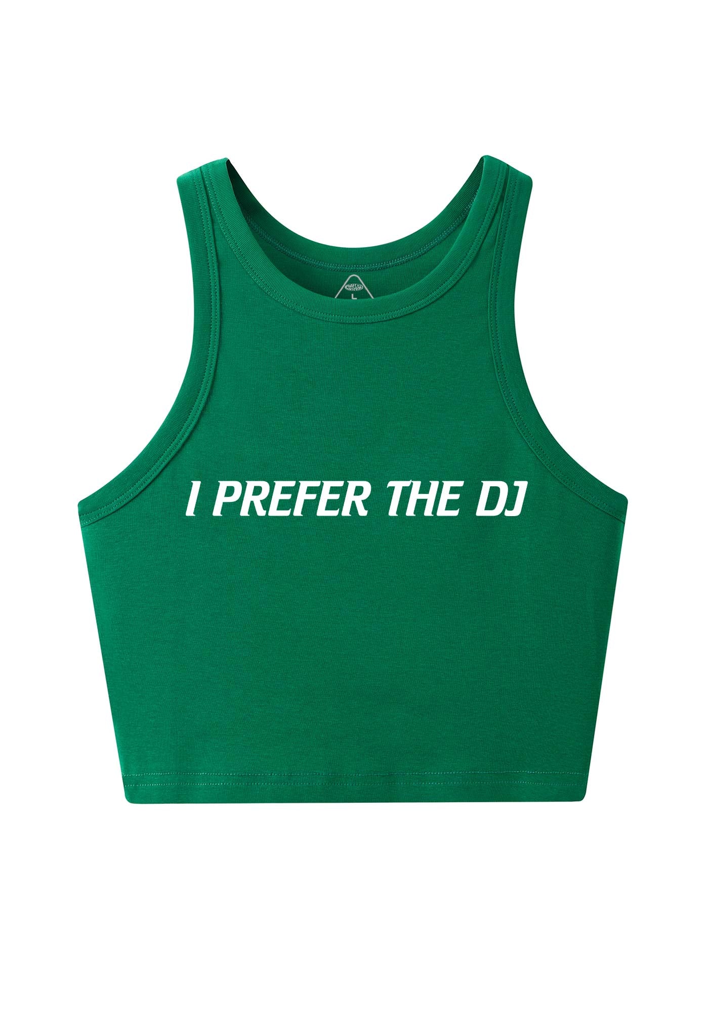 I Prefer The DJ Y2K Crop Tank Top Cherrykitten