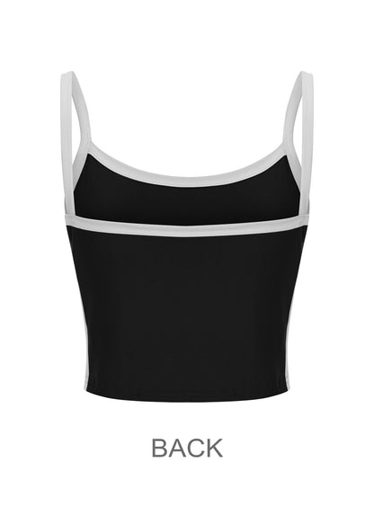 Go Boyfriend Y2K Super Bowl Color Block Crop Cami Top Cherrykitten