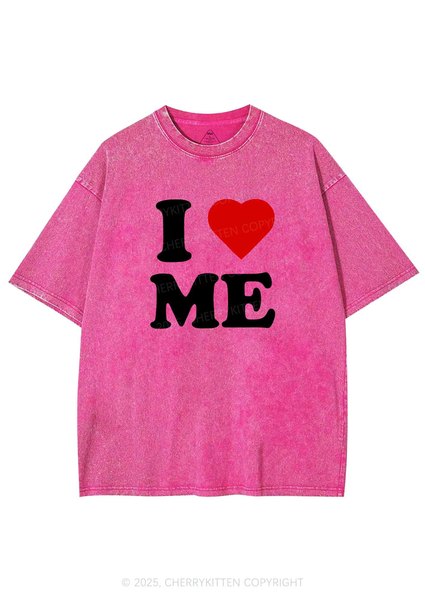 I Love Me Y2K Shirts Washed Tee Cherrykitten