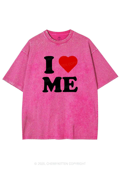 I Love Me Y2K Shirts Washed Tee Cherrykitten