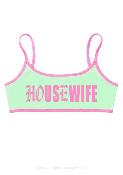 Gothic Housewife Y2K Super Crop Cami Cherrykitten