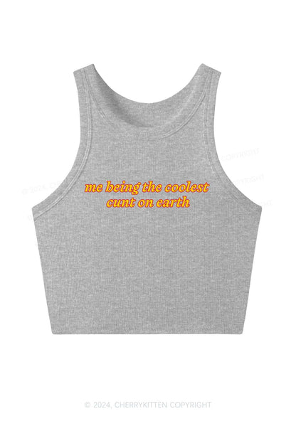 Coolest Cxnt On Earth Y2K Crop Tank Top Cherrykitten