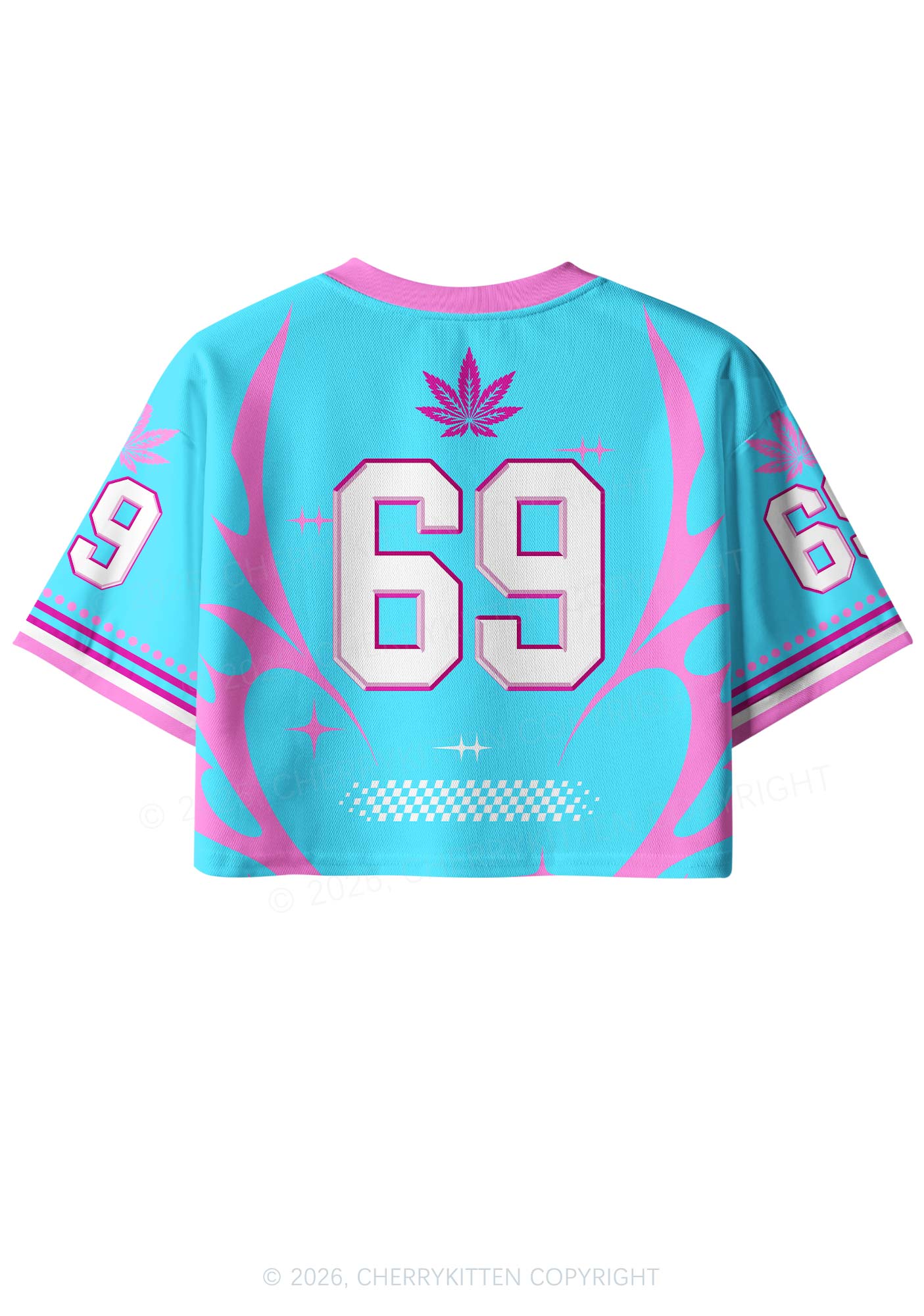 Sorry I Was Blunt Y2K Crop Sport Jersey Shirts Cherrykitten
