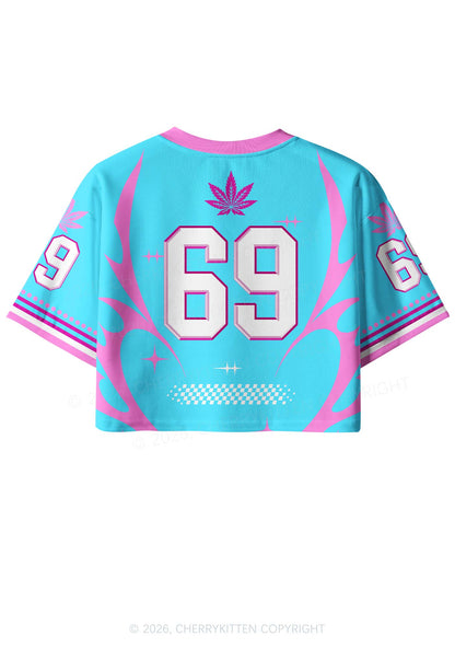 Sorry I Was Blunt Y2K Crop Sport Jersey Shirts Cherrykitten