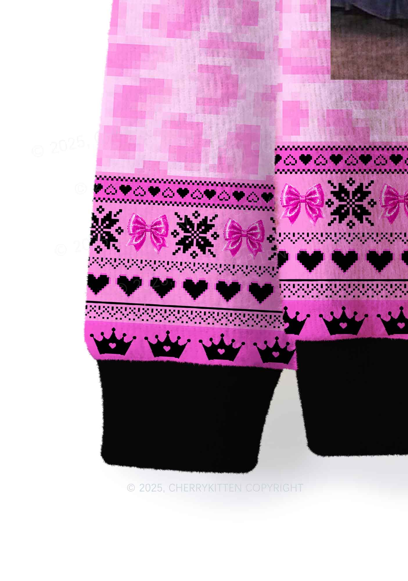 Boys Ugh Y2K Christmas Knit Sweatshirt Cherrykitten