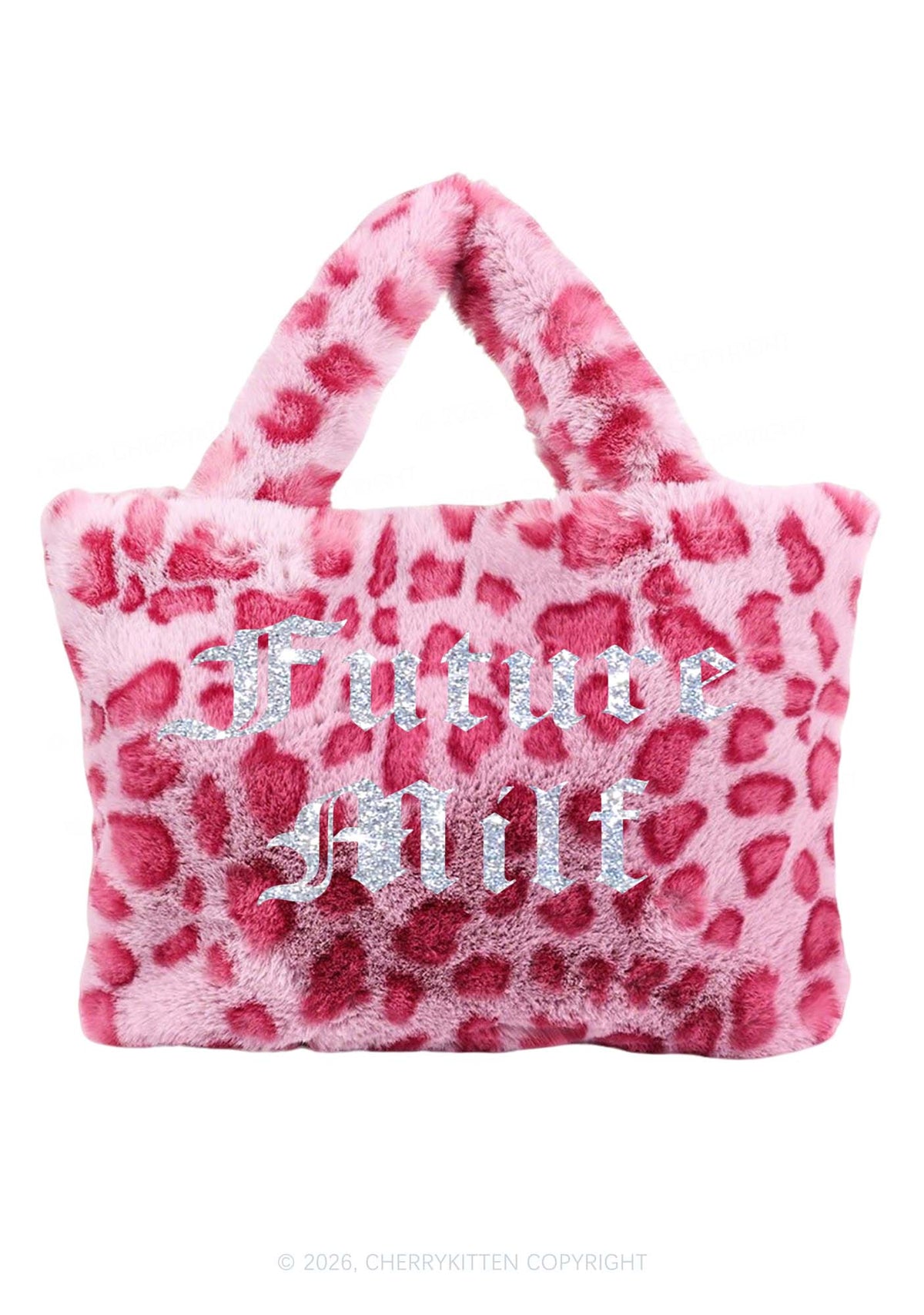 Glitter Future Mxxf Y2K Plush Leopard Handbag Cherrykitten