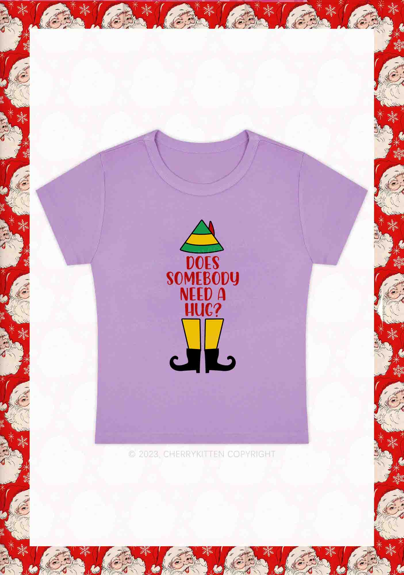 Elf Movie 10 Quotes Christmas Y2K Baby Tee Cherrykitten