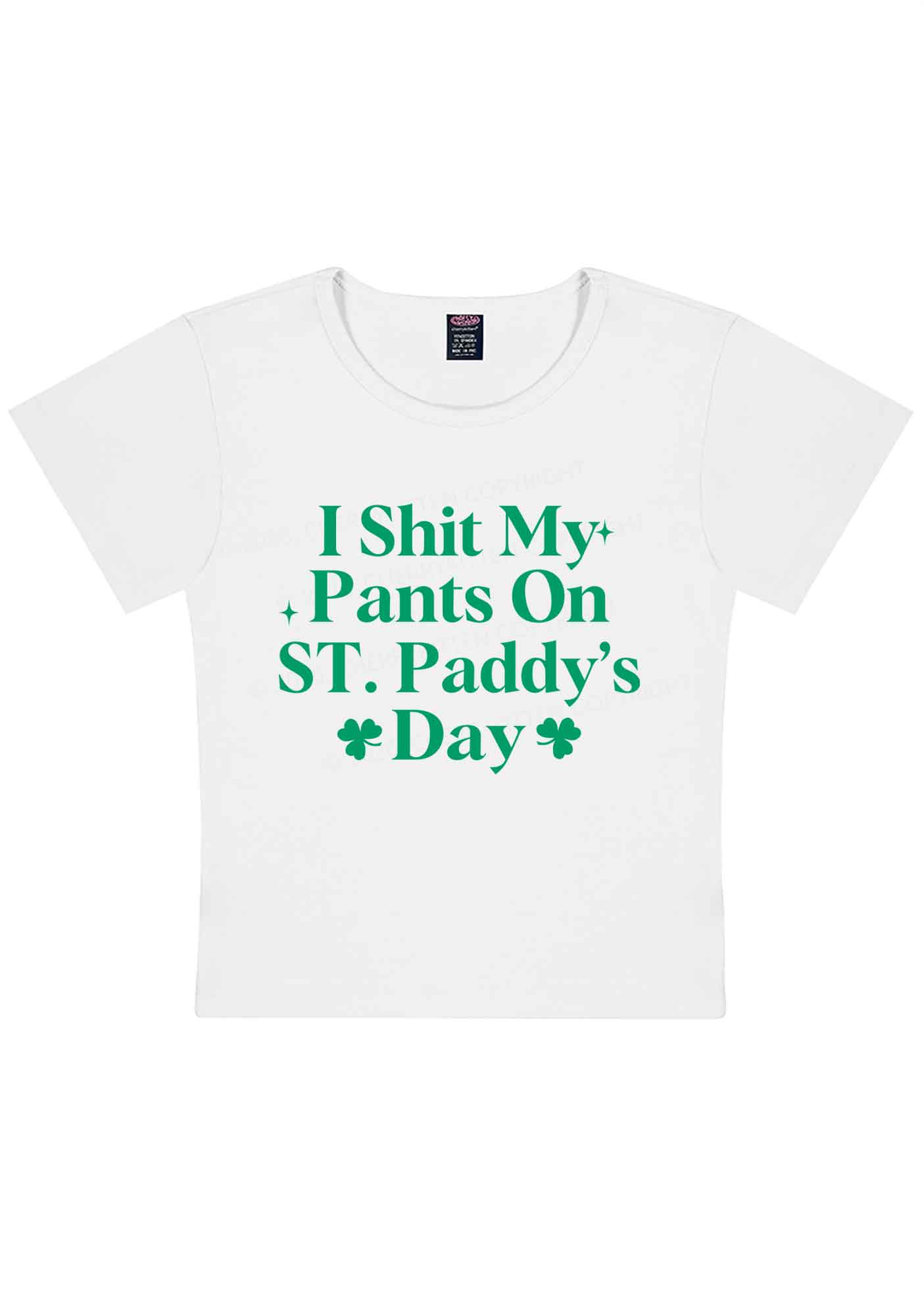 I Shxt My Pants St Patricks Y2K Baby Tee Cherrykitten