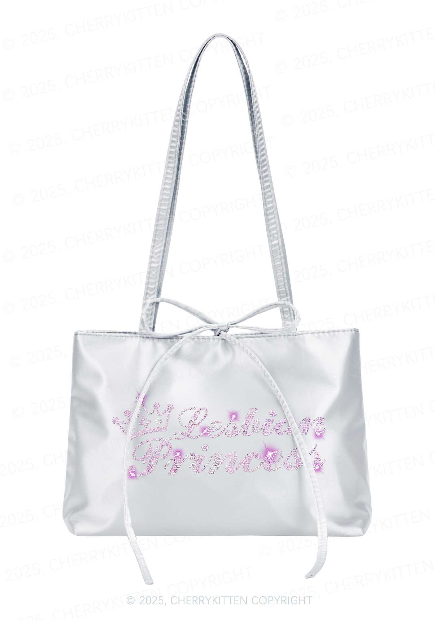 Rhinestone Lesbian Princess Pride Y2K Satin Bags Cherrykitten