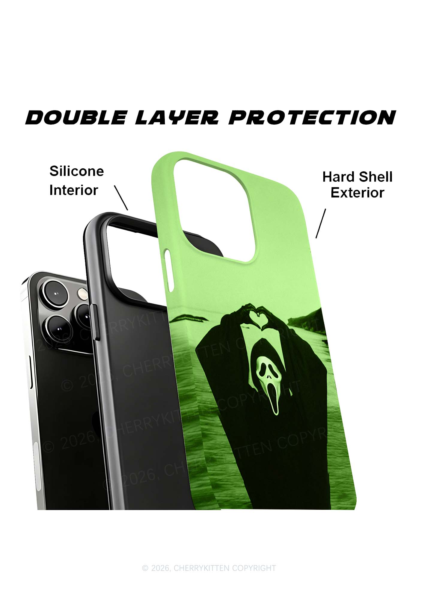 Halloween Seaside Ghost Heart Y2K Phone Case Cherrykitten