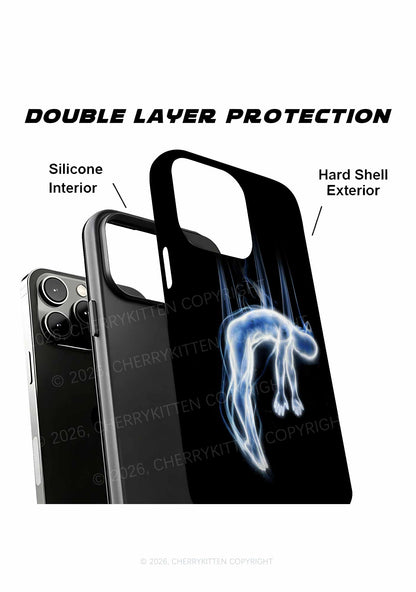 Halloween Blue Falling Ghost Y2K Phone Case Cherrykitten