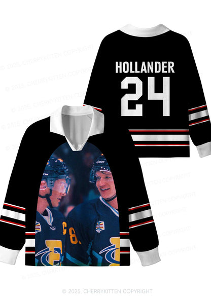 Blue Gaze HR Y2K Long Sleeve Sport Jersey Shirts Cherrykitten