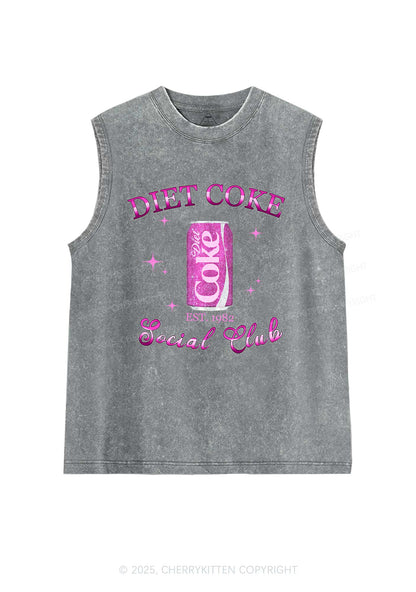 Diet Coke Social Club Y2K Washed Muscle Tank Cherrykitten