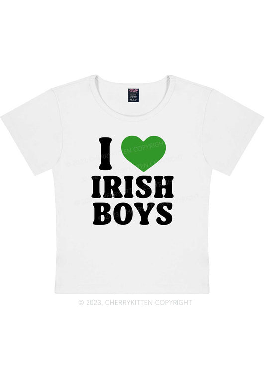 I Love Irish Boys Y2K Baby Tee Cherrykitten
