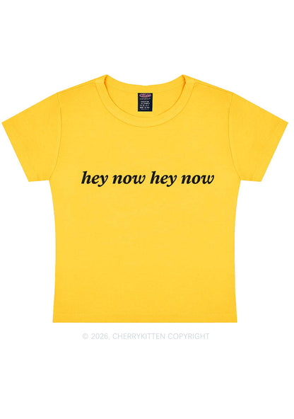 Hey Now Y2K Baby Tee Cherrykitten
