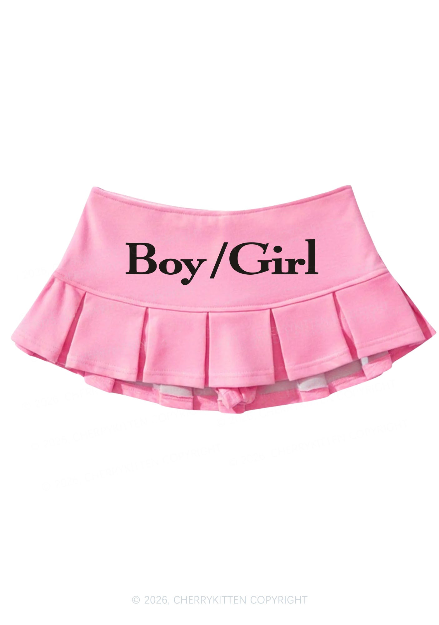 Boy Or Girl Pride Y2K Mini Pleated Skirts Cherrykitten