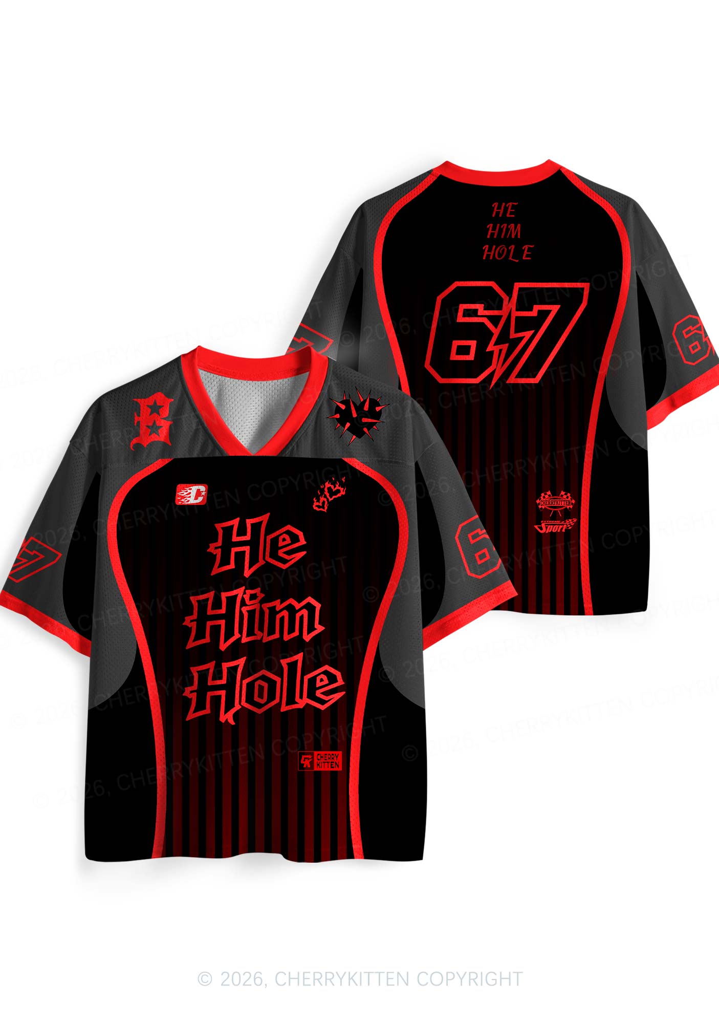 He Him Hole Pride Y2K Sport Jersey Shirts Cherrykitten