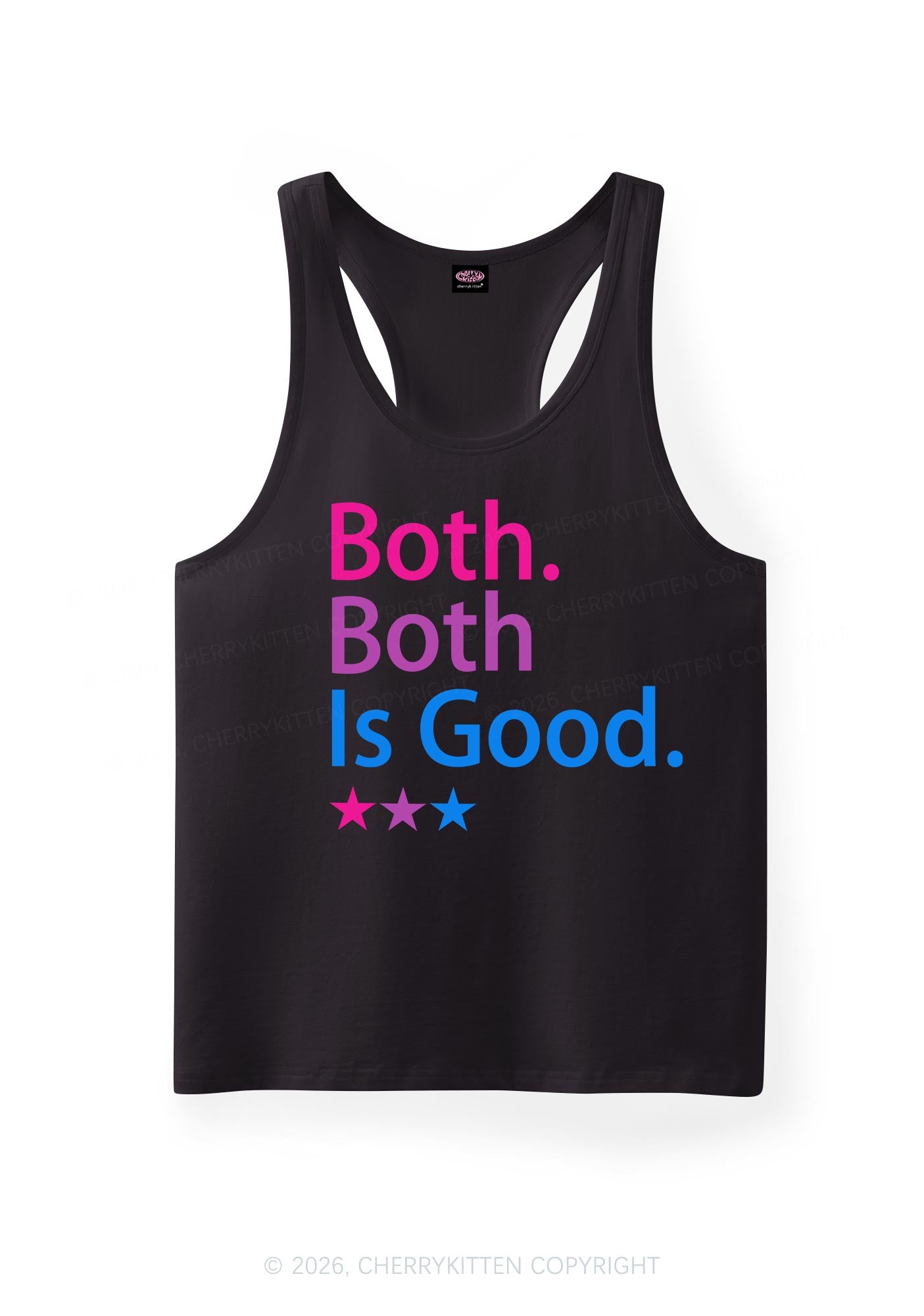 Both Is Good Pride Y2K Men Racerback Tank Top Cherrykitten