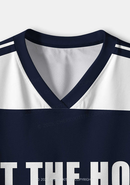 Custom I Put The Hot In Psychotic Y2K Crop Sport Jersey Shirts Cherrykitten