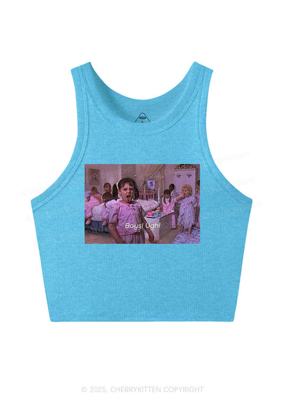 Boys Ugh Y2K Crop Tank Top Cherrykitten