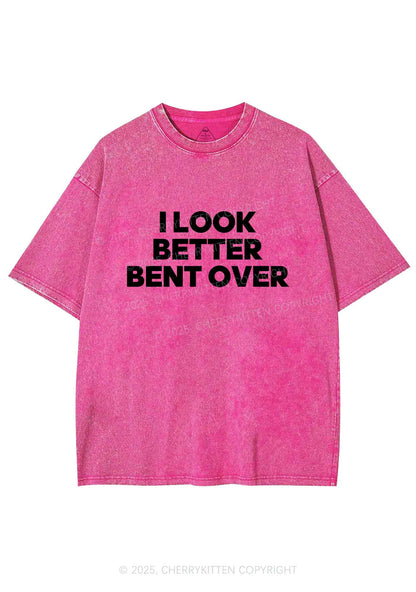 Look Better Bent Over Y2K Shirts Washed Tee Cherrykitten