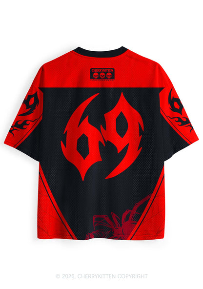 Halloween Bite Me Spider Web Y2K Sport Jersey Shirts Cherrykitten