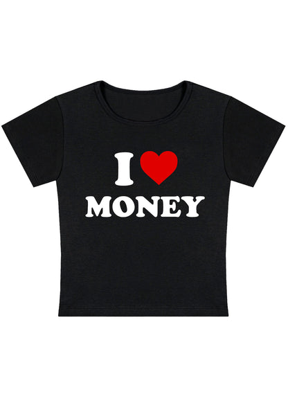 I Love Money Y2K Baby Tee