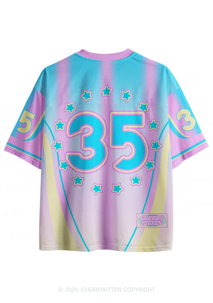 Custom Blue Pony Y2K Sport Jersey Shirts Cherrykitten