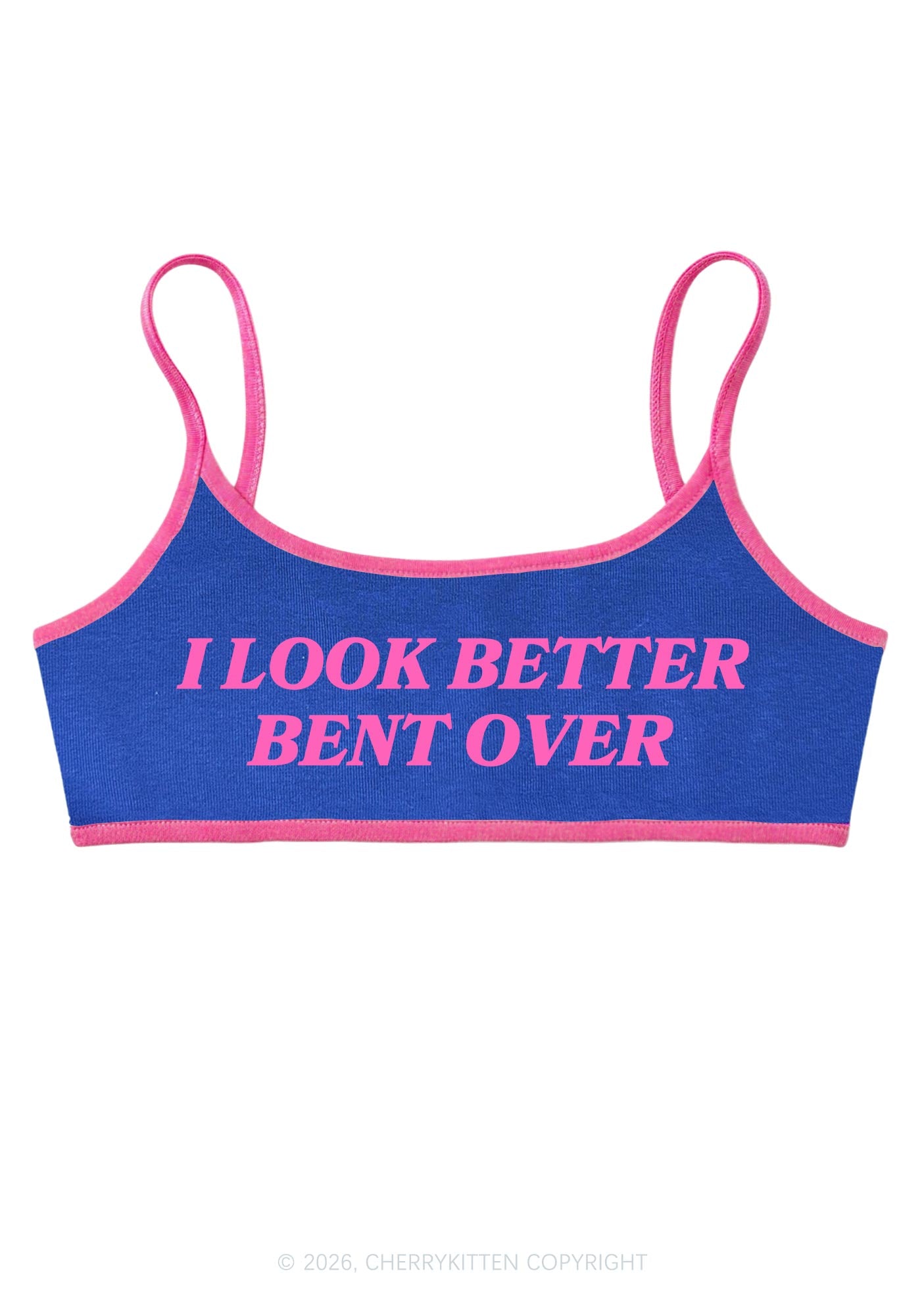 Look Better Bent Over Y2K Super Crop Cami Cherrykitten