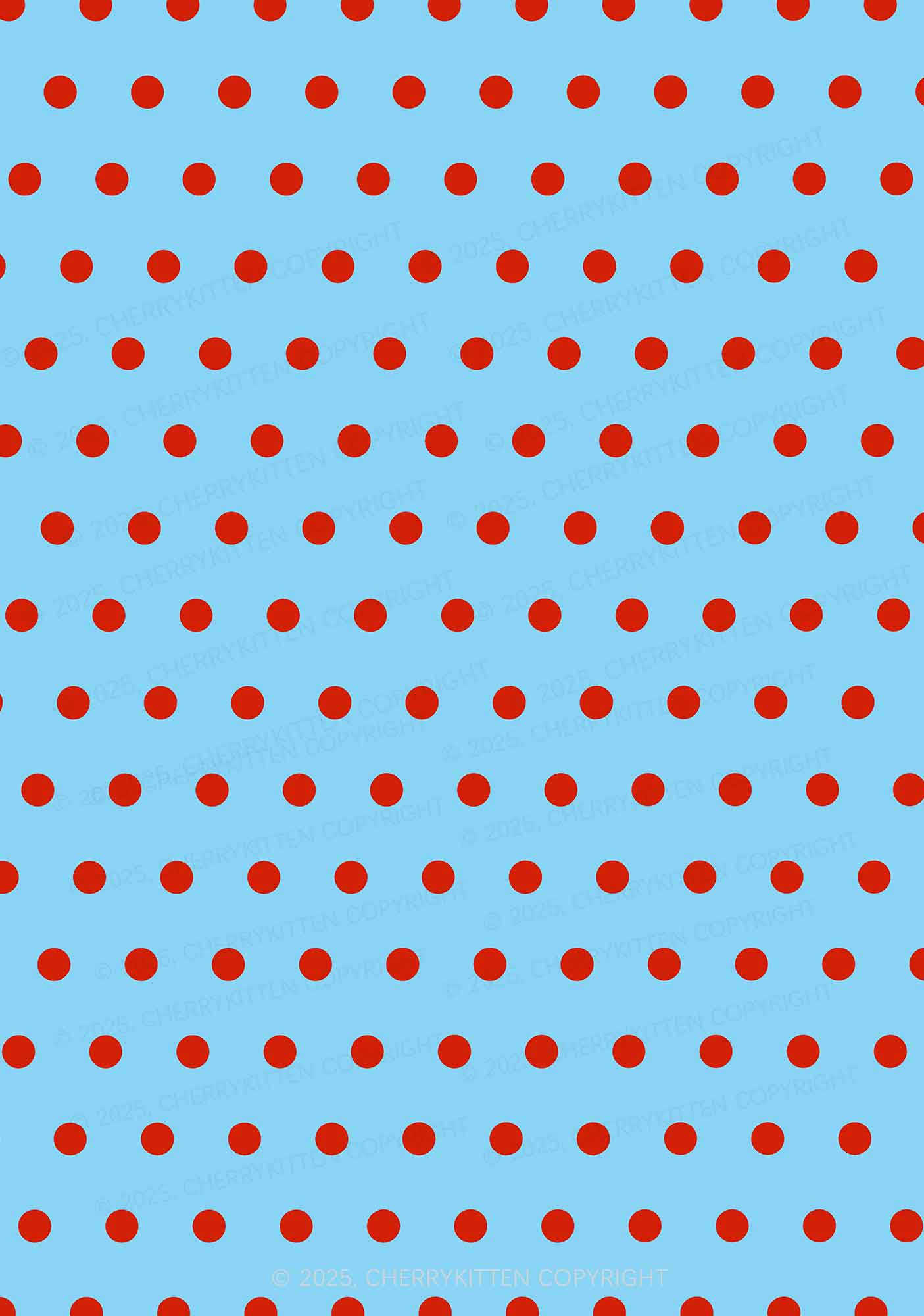 Blue And Red Dots Y2K Print Bikini Set Cherrykitten