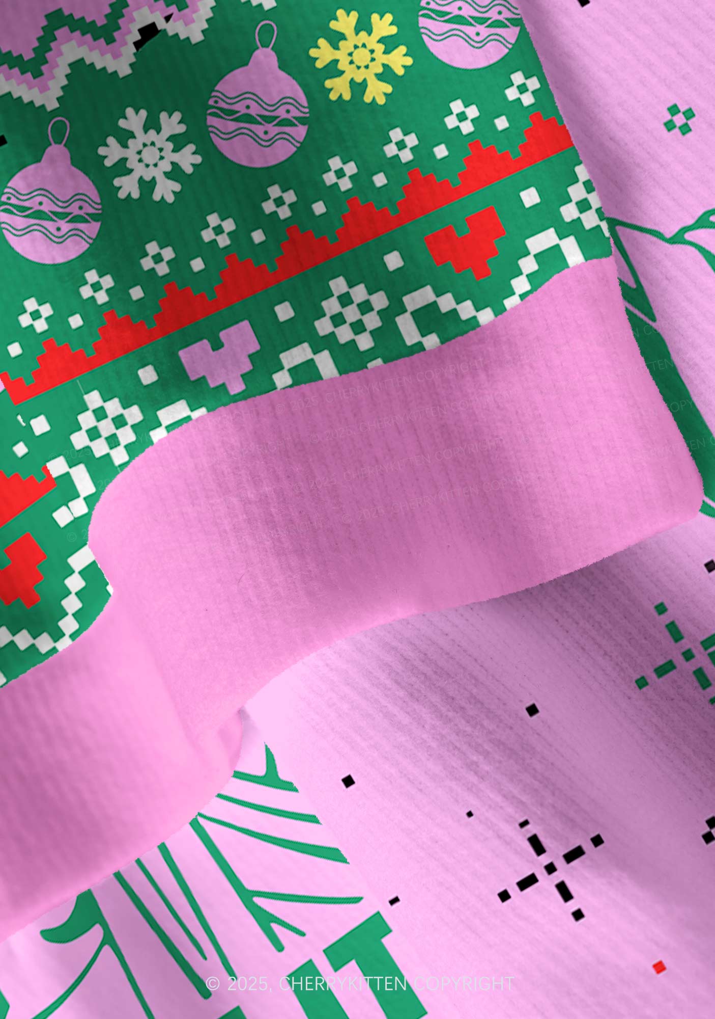 We Gonna Party Y2K Christmas Cardigan Knit Sweatshirt Cherrykitten