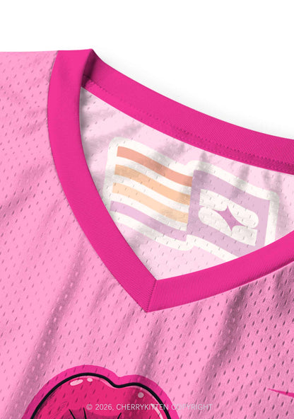 Lesbian Kissing Pride Y2K Sport Jersey Tank Cherrykitten
