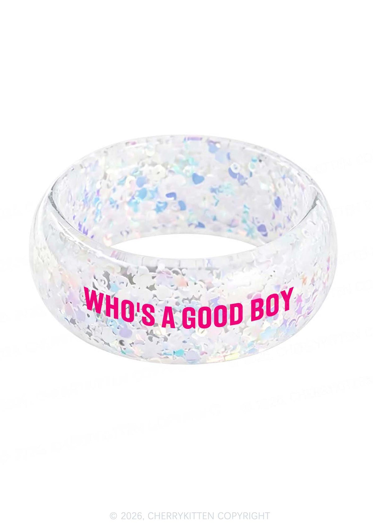 Whos A Good Boy Y2K Cuff Bangle Cherrykitten