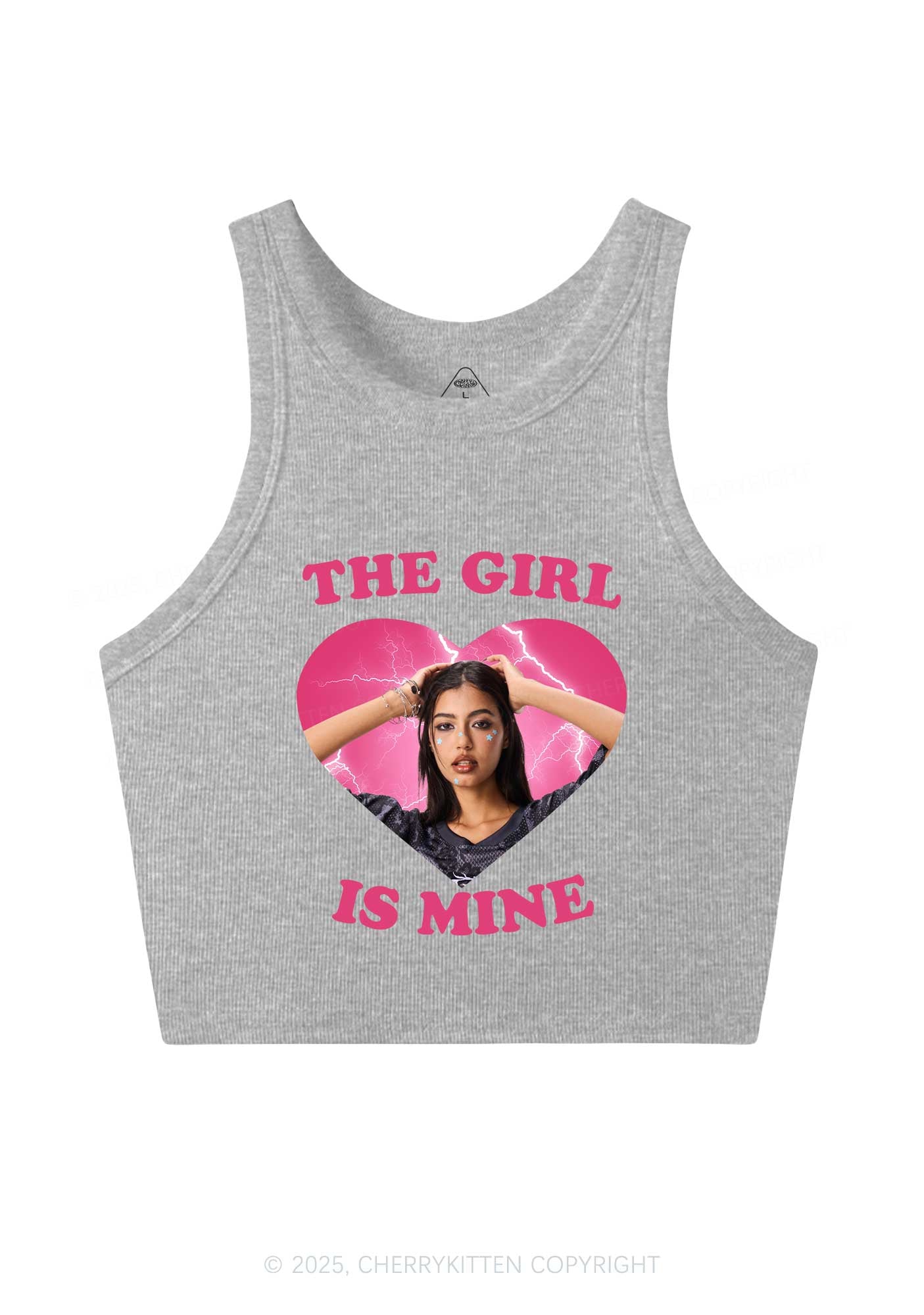 Custom The Boy Is Mine Y2K Crop Tank Top Cherrykitten