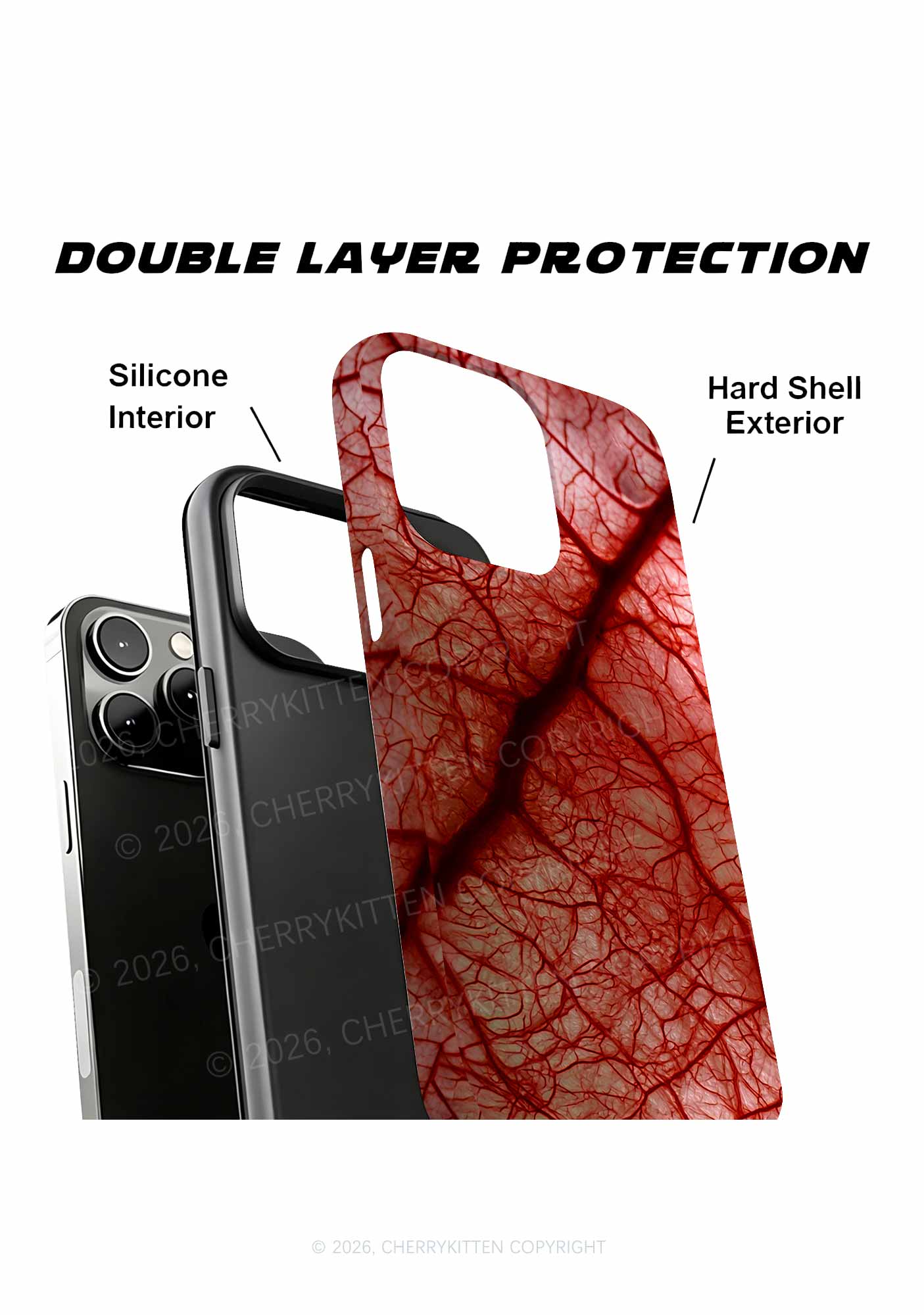 Halloween Red Blood Vessel Y2K Phone Case Cherrykitten
