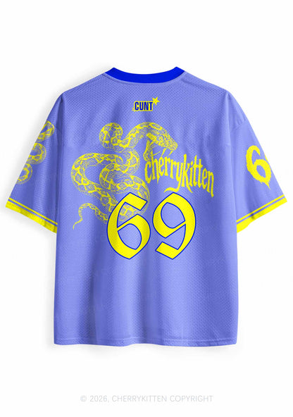Snake Blue Cxxt Y2K Sport Jersey Shirts Cherrykitten