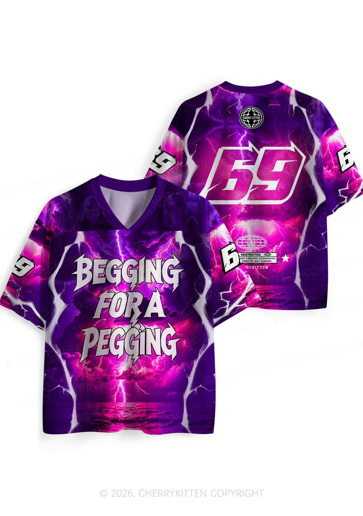 Begging For A Pegging Y2K Sport Jersey Shirts Cherrykitten
